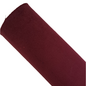 a roll of burgundy coloured velvet fabric roll on a white background