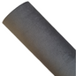a roll of grey coloured velvet fabric roll on a white background