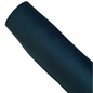 a roll of teal coloured velvet fabric roll on a white background