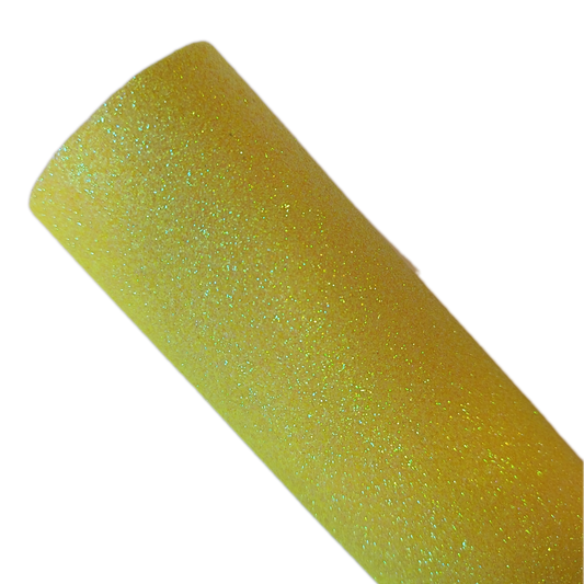 Yellow fine glitter smooth 